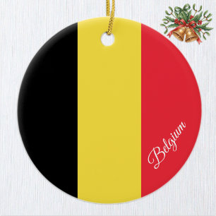 Cerámica Adorno de Navidad de Bélgica, Bandera de Bélgica