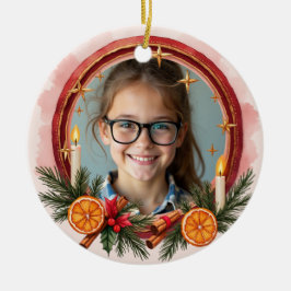 Cerámica Adorno de Navidad de brillo cálido conmemorativo a