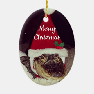 Cerámica Adorno de Navidad de caimán