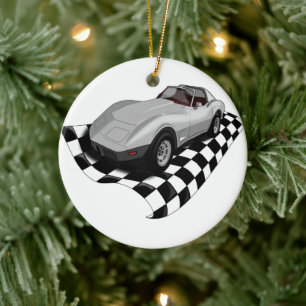 Cerámica Adorno de Navidad de Coche de Carreras