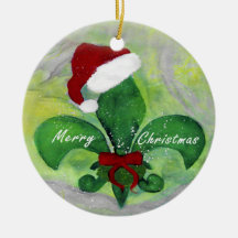 Adorno de Navidad de flor de lis de mi arte.