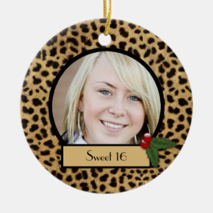 Cerámica Adorno de Navidad de impresión de leopardo Sweet 1