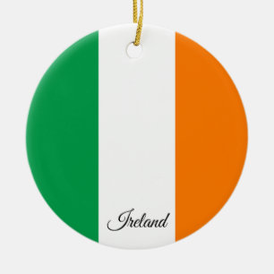 Cerámica Adorno de Navidad de Irlanda, Bandera irlandesa