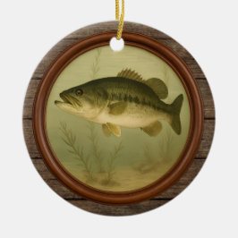 Cerámica Adorno de Navidad de madera oscura para lubina de 