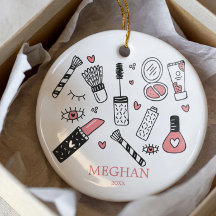 Adorno de Navidad de Maquillaje para Adolescentes