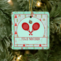 Adorno de Navidad de Padel – Una Navidad Retro de 