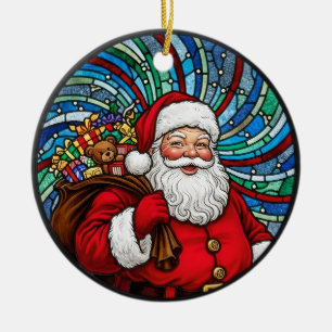Cerámica Adorno de Navidad de Papá Noel