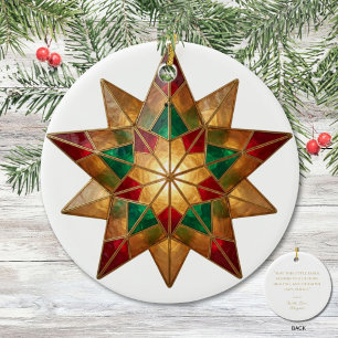 Cerámica Adorno de Navidad de Parol Filipino Esperanza y