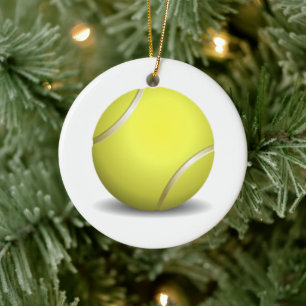 Cerámica Adorno de Navidad de Pelota de Tenis