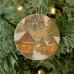 Cerámica Adorno de Navidad de Praga Arte Navideño, Navidad 