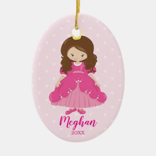 Cerámica Adorno de Navidad de Princesa Bonita