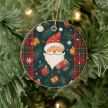 Adorno de Navidad de Santa