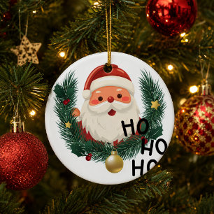 Cerámica Adorno de Navidad de Santa Personalizado y Bonito