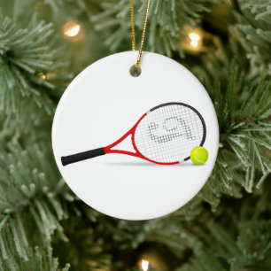 Cerámica Adorno de Navidad de tenis