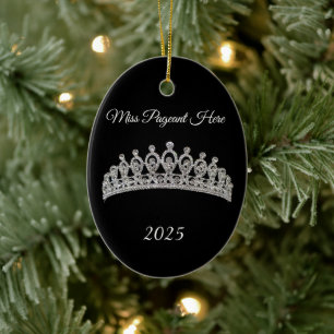 Cerámica Adorno de Navidad de Tiara de Princesa