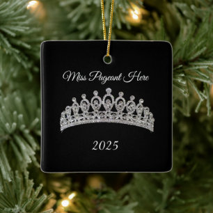 Cerámica Adorno de Navidad de Tiara de Princesa