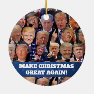Cerámica Adorno de Navidad de Trump