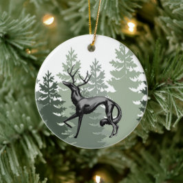 Cerámica Adorno de Navidad Deer Zoi