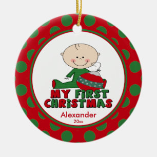 Cerámica Adorno de Navidad del Niño con Figura de Palitos p