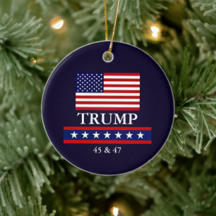 CERÁMICA ADORNO DE NAVIDAD DEL PRESIDENTE DONALD TRUMP