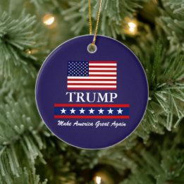 CERÁMICA ADORNO DE NAVIDAD DEL PRESIDENTE DONALD TRUMP