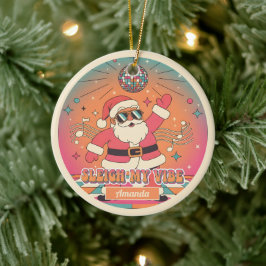Cerámica Adorno de Navidad divertido regalo Sleigh My Vibe