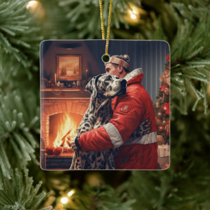 Cerámica Adorno de Navidad Gran Danés, Regalo de Memorial d