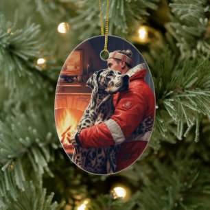 Cerámica Adorno de Navidad Gran Danés, Regalo de Memorial d