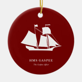 Cerámica Adorno de Navidad - HMS Gaspee