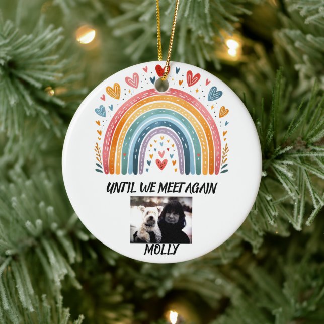 Cerámica Adorno de Navidad No me olvides Puente del Arcoíri (Árbol)