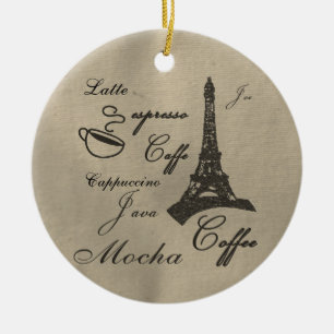 Cerámica Adorno de Navidad para Amantes del Café