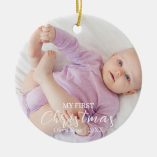 Cerámica Adorno de Navidad para el primer cumpleaños del be