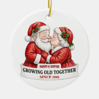 Cerámica Adorno de Navidad para Pareja Personalizado,