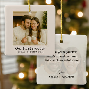 Cerámica Adorno de Navidad para Pareja Personalizado