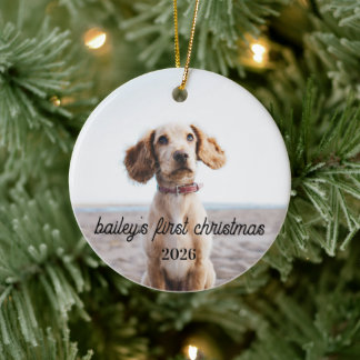 Cerámica Adorno de Navidad para Perro El Primer Navidad de 