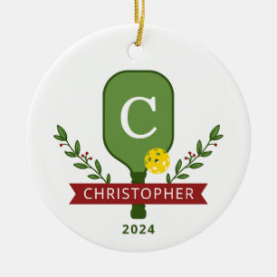 Cerámica Adorno de Navidad personalizado con foto de pickle