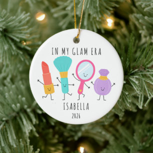 Cerámica Adorno de Navidad Personalizado de Mi Era Glam