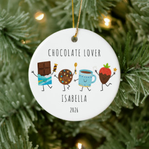 Cerámica Adorno de Navidad personalizado para amante del ch