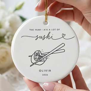 Cerámica Adorno de Navidad personalizado para amante del su