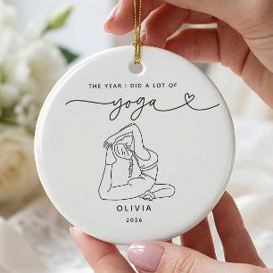 Cerámica Adorno de Navidad personalizado para amante del yo
