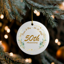 Adorno de Navidad personalizado para el 50º Aniver