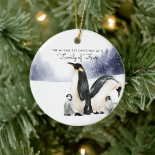 Cerámica Adorno de Navidad Personalizado para Familia de Cu