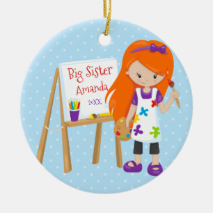 Cerámica Adorno de Navidad personalizado para Hermana Mayor