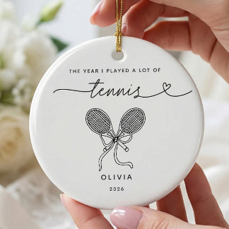 Cerámica Adorno de Navidad personalizado para jugador de te