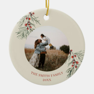 Cerámica Adorno de Navidad Personalizado para la Familia