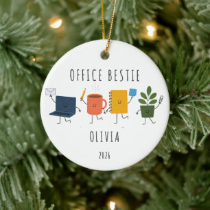 Cerámica Adorno de Navidad personalizado para la mejor amig