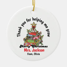 Adorno de Navidad Personalizado para Maestro