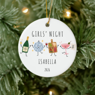 Cerámica Adorno de Navidad personalizado para Noche de Chic