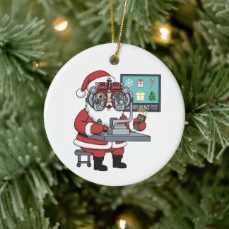 Cerámica Adorno de Navidad personalizado para optometrista