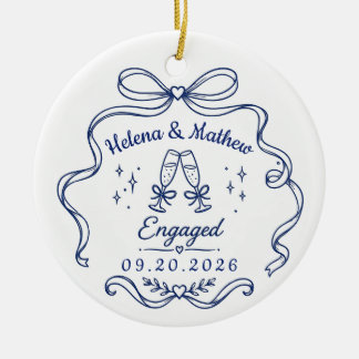 Cerámica Adorno de Navidad personalizado para pareja compro